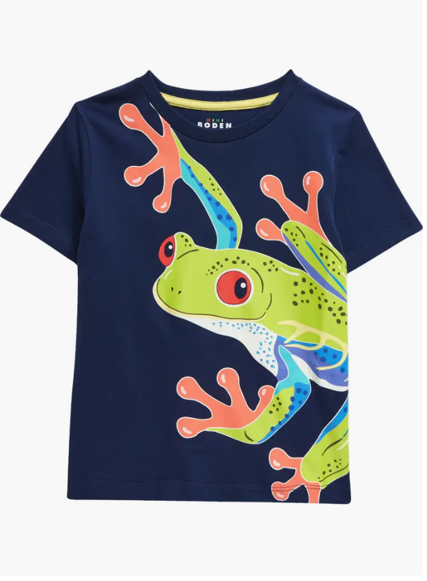 Boden Boys Frog Shirt Rare -Re-stcok