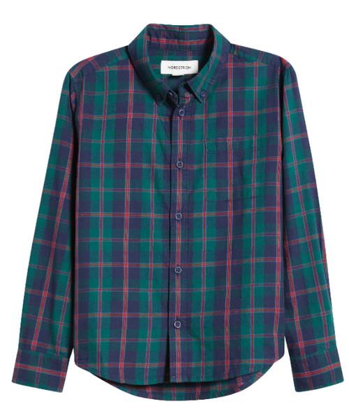 Green Boys Dress Shirt