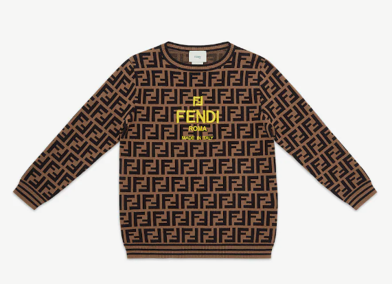 Fendi Brown Unisex Sweater